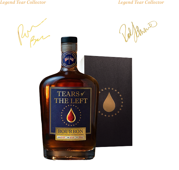 Tears of the Left Kentucky Bourbon and display box