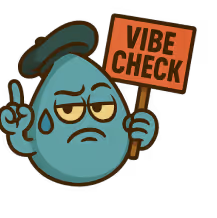 Vibe check character icon.