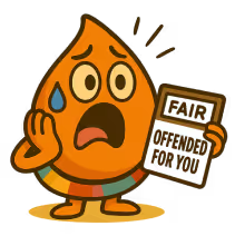 Fair offended for you character icon.