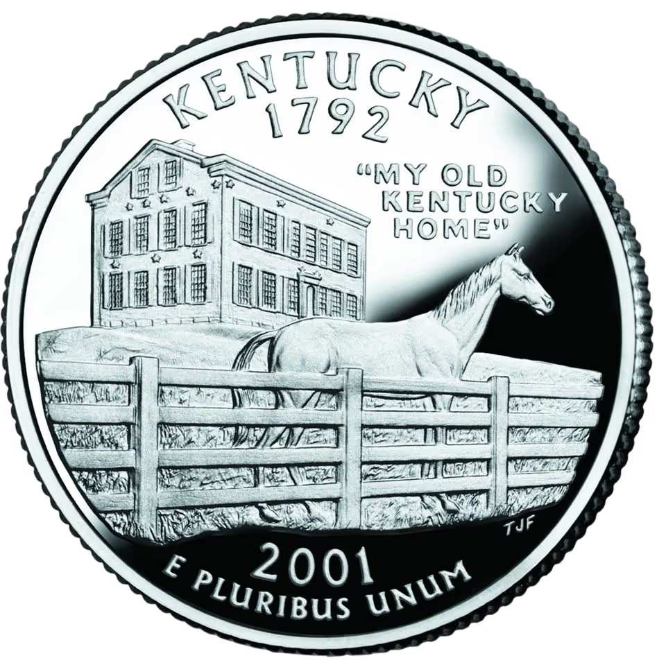 Kentucky quarter coin