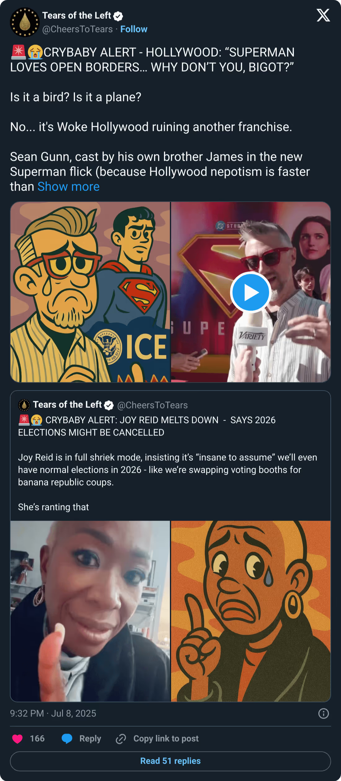 Tears of the Left social post